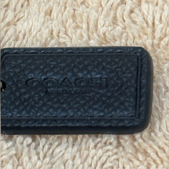 Coach Zebra Black and White Crossgrain Leather Corner Zip Wristlet - Picture 10 of 10